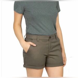 Boston Traders Women's Green Shorts Size 12 Rolled Hem